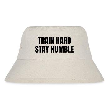 Hart Trainieren - Stanley/Stella recycelter Bucket Hat - Naturweiß - Vorne