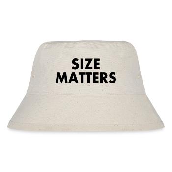 Size matters - Stanley/Stella recycelter Bucket Hat - Naturweiß - Vorne