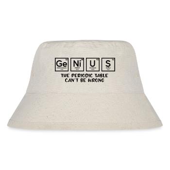Genius: Das Periodensystem kann sich nicht irren - Stanley/Stella recycelter Bucket Hat - Naturweiß - Vorne