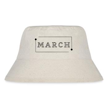 march - Stanley/Stella recycelter Bucket Hat - Naturweiß - Vorne