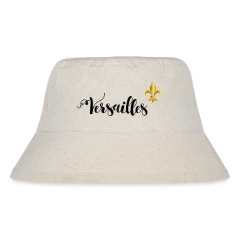 Versailles Schriftzug und Fleur-de-Lys - Stanley/Stella recycelter Bucket Hat - Naturweiß - Vorne