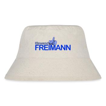 Daumenhoch Freimann Logo - Stanley/Stella recycelter Bucket Hat - Naturweiß - Vorne