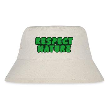 Respect nature - Stanley/Stella Recycled Bucket Hat - natural - Front