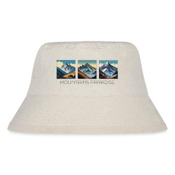 Mountain paradise - Stanley/Stella Recycled Bucket Hat - natural - Front