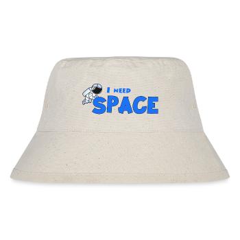 Ich brauche Platz - Stanley/Stella recycelter Bucket Hat - Naturweiß - Vorne