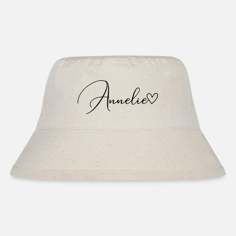 Annelie Name Vorname Mädchen - Stanley/Stella recycelter Bucket Hat - Naturweiß