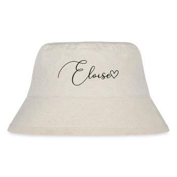 Eloise Last Name First Name Girl - Stanley/Stella Recycled Bucket Hat - natural - Front