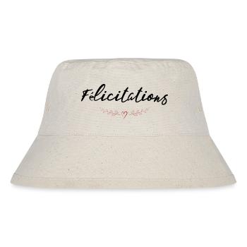 WELL DONE. CONGRATULATIONS. BIRTH. ANNIVERSARY. FERRY - Stanley/Stella Recycled Bucket Hat - natural - Front
