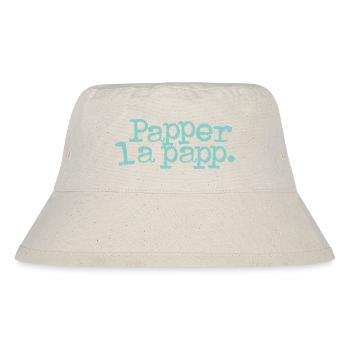 Papperlapapp - Stanley/Stella recycelter Bucket Hat - Naturweiß - Vorne