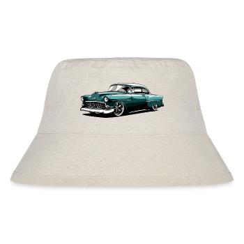 Vintage Classic Car Design - Stanley/Stella recycelter Bucket Hat - Naturweiß - Vorne