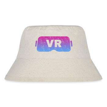 Virtual Reality VR Vintage Gamer Retro Videobrille - Stanley/Stella recycelter Bucket Hat - Naturweiß - Vorne