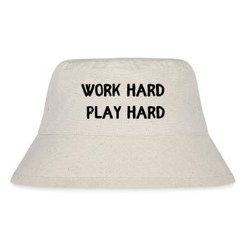 Work hard play hard - Stanley/Stella Recycled Bucket Hat - natural - Front