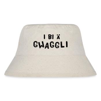 I bi ä Gwaggli - Stanley/Stella recycelter Bucket Hat - Naturweiß - Vorne