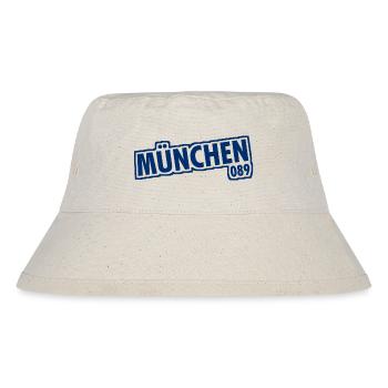 München - 089 - Bayern - Isar - bayrisch - Stanley/Stella recycelter Bucket Hat - Naturweiß - Vorne