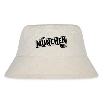 München - 089 - Bayern - Isar - bayrisch - Stanley/Stella recycelter Bucket Hat - Naturweiß - Vorne