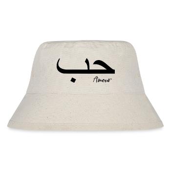 Amour Calligraphie Arabe Islam Ecriture - Bob recyclé Stanley/Stella - blanc naturel - Devant