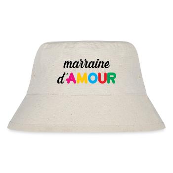 Godmother of Love - Family - Baptism - Stanley/Stella Recycled Bucket Hat - natural - Front