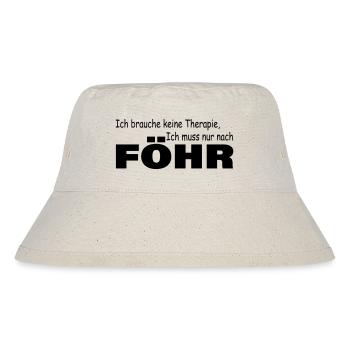 Therapie FÖHR - Stanley/Stella recycelter Bucket Hat - Naturweiß - Vorne
