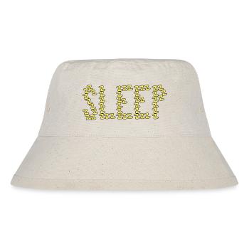 Sleep typography - Stanley/Stella Recycled Bucket Hat - natural - Front