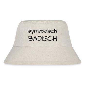 Symbadisch Badisch - Stanley/Stella recycelter Bucket Hat - Naturweiß - Vorne