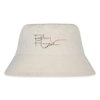 Feel it. Love. List lettering design motif - Stanley/Stella Recycled Bucket Hat - natural - Front