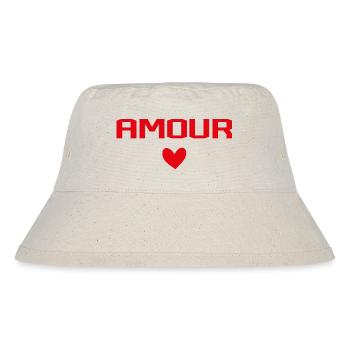 Amour Cœur - Bob recyclé Stanley/Stella - blanc naturel - Devant