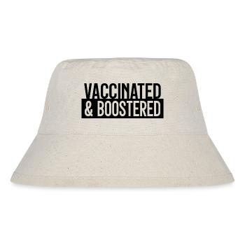 #Vaccinated - Stanley/Stella Recycled Bucket Hat - natural - Front