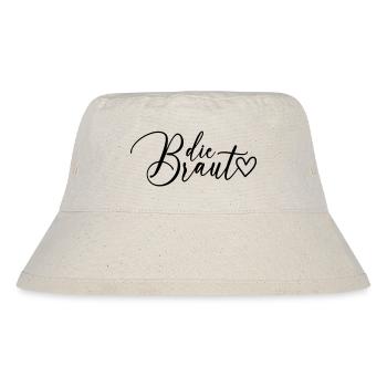 Die Braut Schrift - Stanley/Stella recycelter Bucket Hat - Naturweiß - Vorne