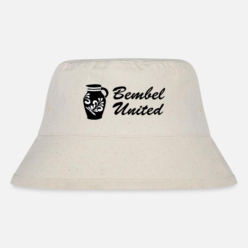 Bembel United - Das Frankfurter Original - Stanley/Stella recycelter Bucket Hat - Naturweiß
