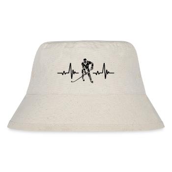 Hockeyspieler Feldhockey Eishockey - Stanley/Stella recycelter Bucket Hat - Naturweiß - Vorne