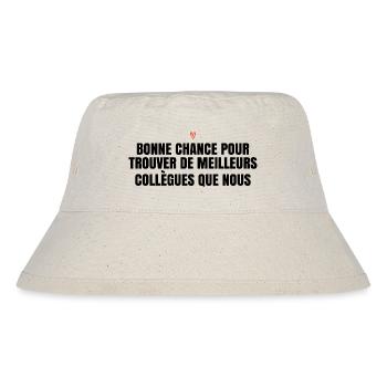 Cadeau depart collegue de travail humour Homme - Bob recyclé Stanley/Stella - blanc naturel - Devant