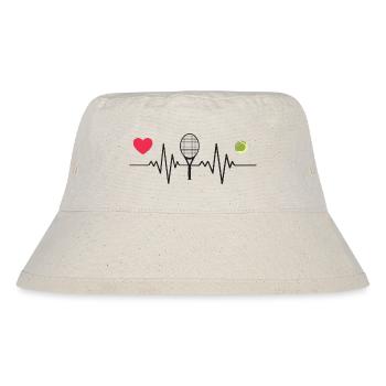 Le tennis est mon battement de cœur - Bob recyclé Stanley/Stella - blanc naturel - Devant