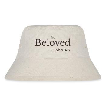 Beloved Christian | 1John 4:7 | Crown Design - Stanley/Stella Recycled Bucket Hat - natural - Front