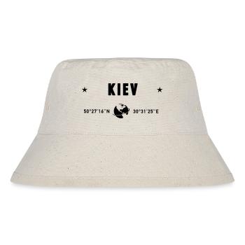 Kiew, Ukraine Koordinaten Planet Erde - Stanley/Stella recycelter Bucket Hat - Naturweiß - Vorne