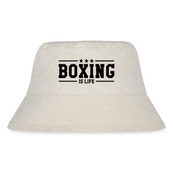 Boxing is life ! - Stanley/Stella recycelter Bucket Hat - Naturweiß - Vorne