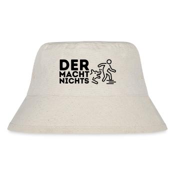 Der Hund mach nichts! Lustiges Geschenk - Stanley/Stella recycelter Bucket Hat - Naturweiß - Vorne