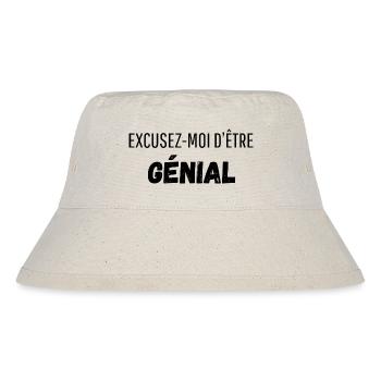 Excusez moi d’être génial - Bob recyclé Stanley/Stella - blanc naturel - Devant