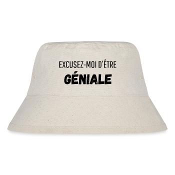 Excusez moi d’être géniale - Bob recyclé Stanley/Stella - blanc naturel - Devant