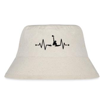 Wasserball Herzschlag - Stanley/Stella recycelter Bucket Hat - Naturweiß - Vorne