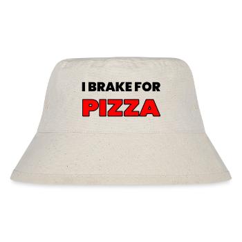 Pizza - Stanley/Stella Recycled Bucket Hat - natural - Front