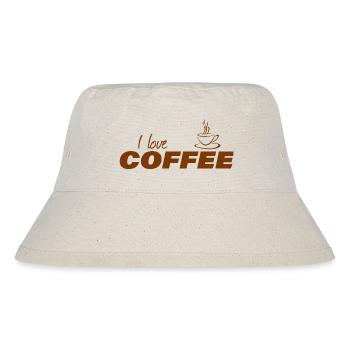 i love coffee - Stanley/Stella Recycled Bucket Hat - natural - Front