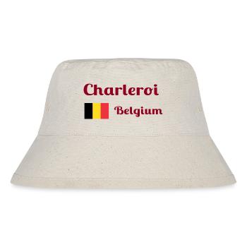 Charleroi Belgien - Stilvolle Drucke - Stanley/Stella recycelter Bucket Hat - Naturweiß - Vorne