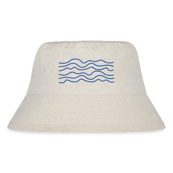 Blue Wave - Stanley/Stella Recycled Bucket Hat - natural - Front