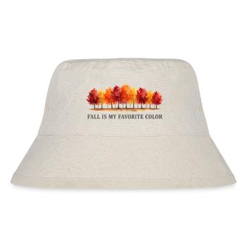 Der Herbst ist meine Lieblingsfarbe Herbstliebhabe - Stanley/Stella recycelter Bucket Hat - Naturweiß - Vorne
