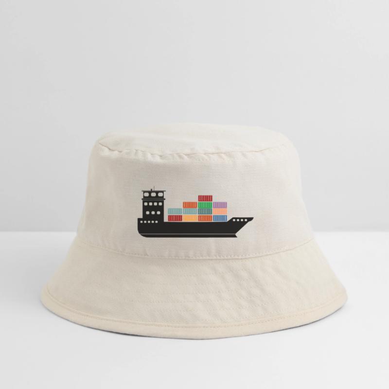 Seecontainerschiff oder Boot mit Containern Stanley/Stella recycelter Bucket Hat