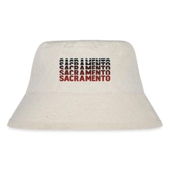 Sacramento Gradient Lettering Multiple - Stanley/Stella Recycled Bucket Hat - natural - Front