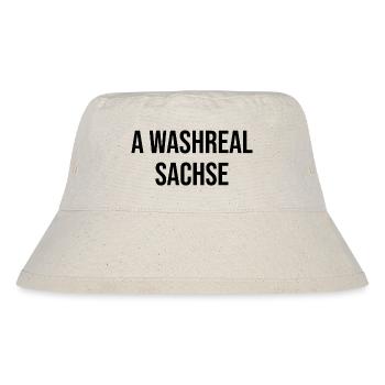 Ein Waschechter Sachse - Stanley/Stella recycelter Bucket Hat - Naturweiß - Vorne