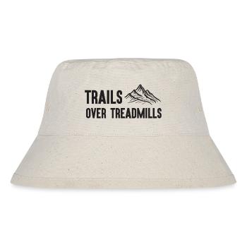 Trailrunning - Trails über Laufbänder - Stanley/Stella recycelter Bucket Hat - Naturweiß - Vorne