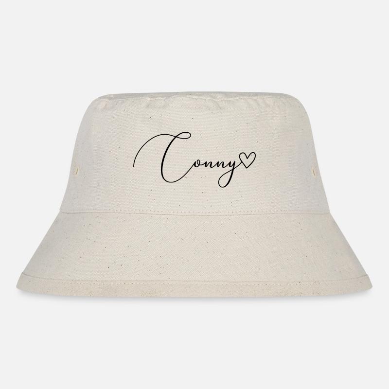 Conny Name Vorname Mädchen - Stanley/Stella recycelter Bucket Hat - Naturweiß