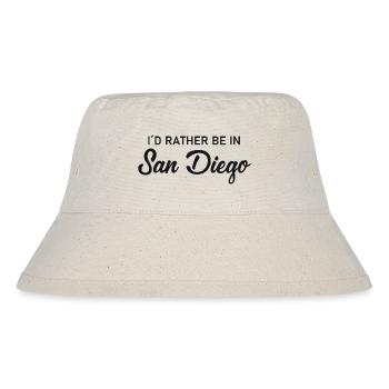 I ́d rather be in San Diego - California - America - Stanley/Stella Recycled Bucket Hat - natural - Front
